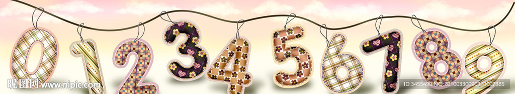 装饰性艺术字体（布艺）