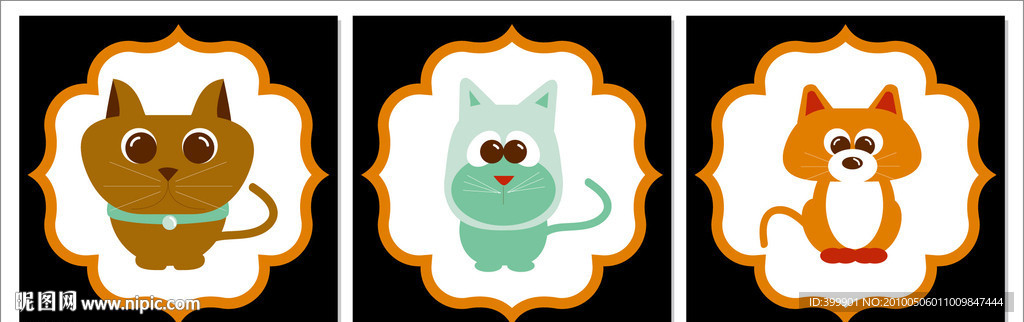 矢量无框画（宠物）