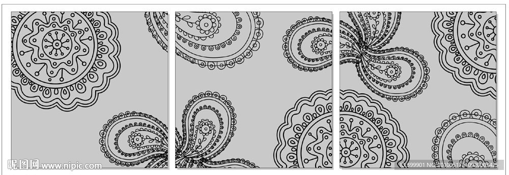 矢量无框画（花）