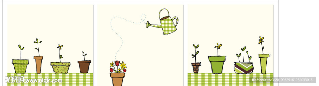 矢量无框画(花瓶）