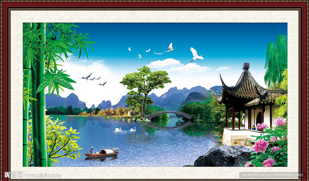 风景画 园林风景 山水风景