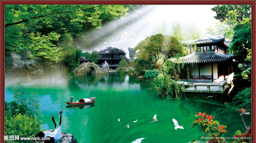 园林风景 湖光山色 风景园林