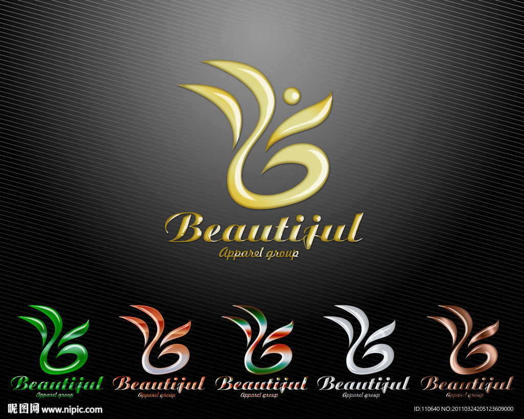 凤凰logo 金属logo