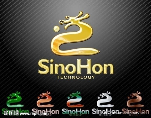 龙 金属龙 龙头 梦幻龙 水晶logo 金属logo