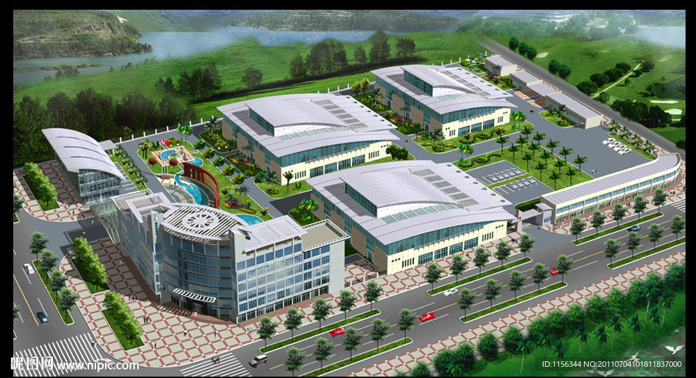 厂房鸟瞰 厂区鸟瞰