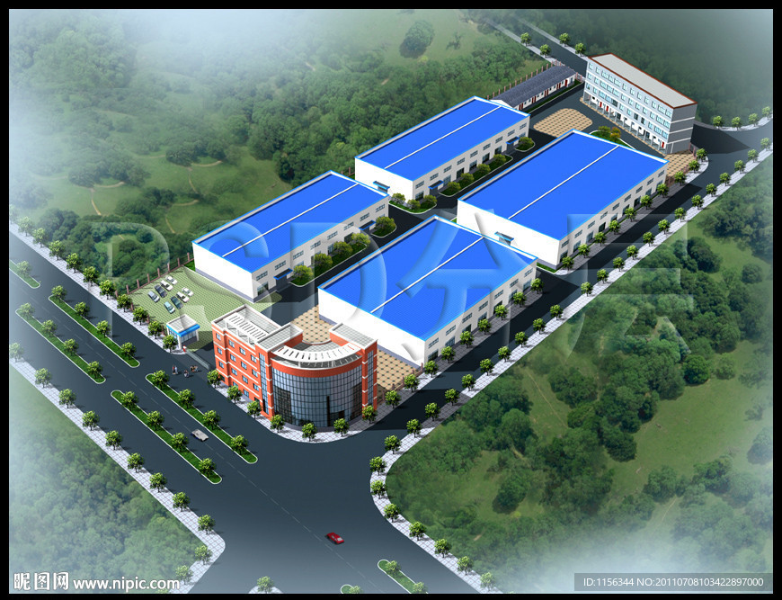 厂房鸟瞰 厂区鸟瞰