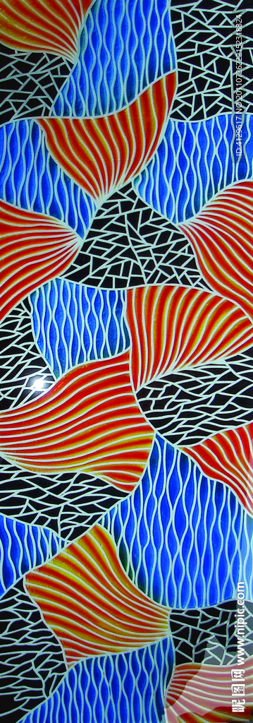 艺术玻璃花纹图片