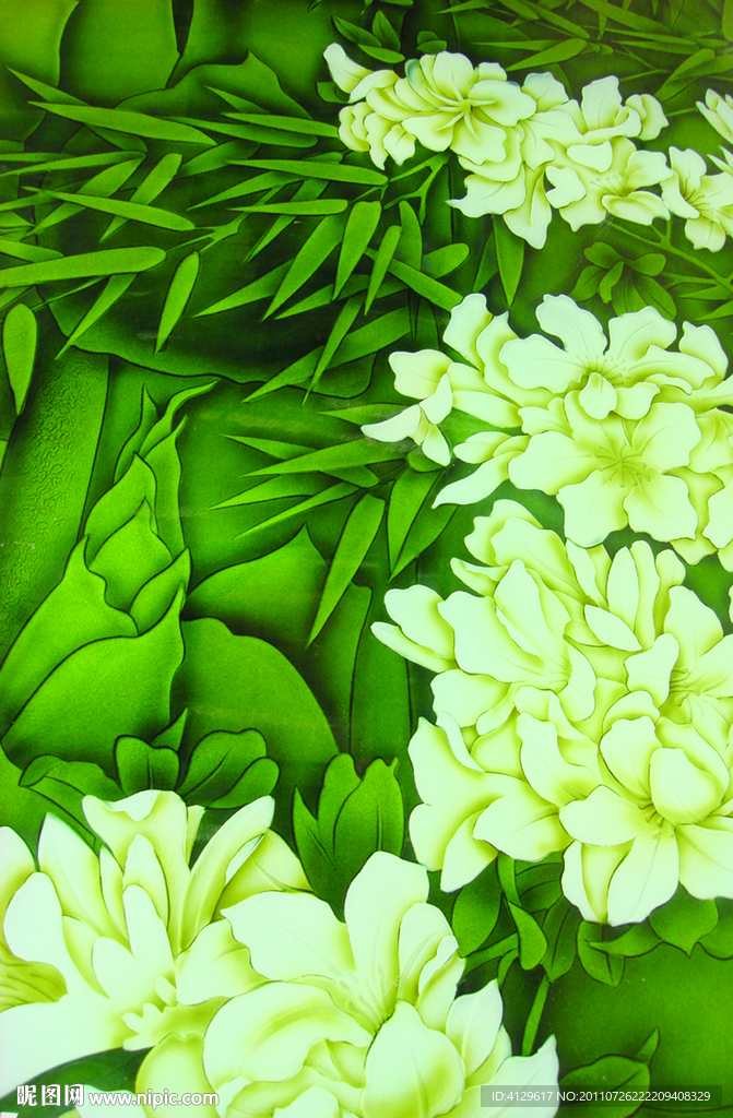 艺术玻璃图片花朵