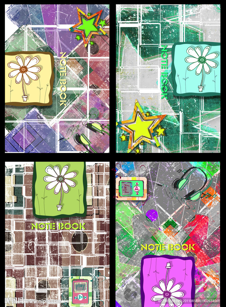 复古怀旧笔记本图片 软抄硬抄封面