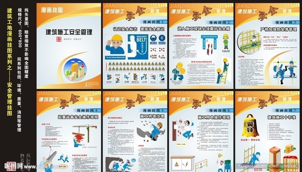 建筑施工安全挂图