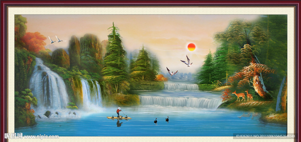 油画风景 漂亮的风景油画