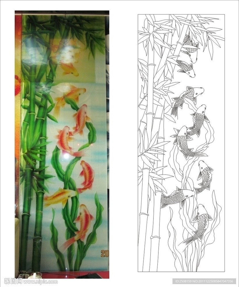 艺术玻璃刻绘图