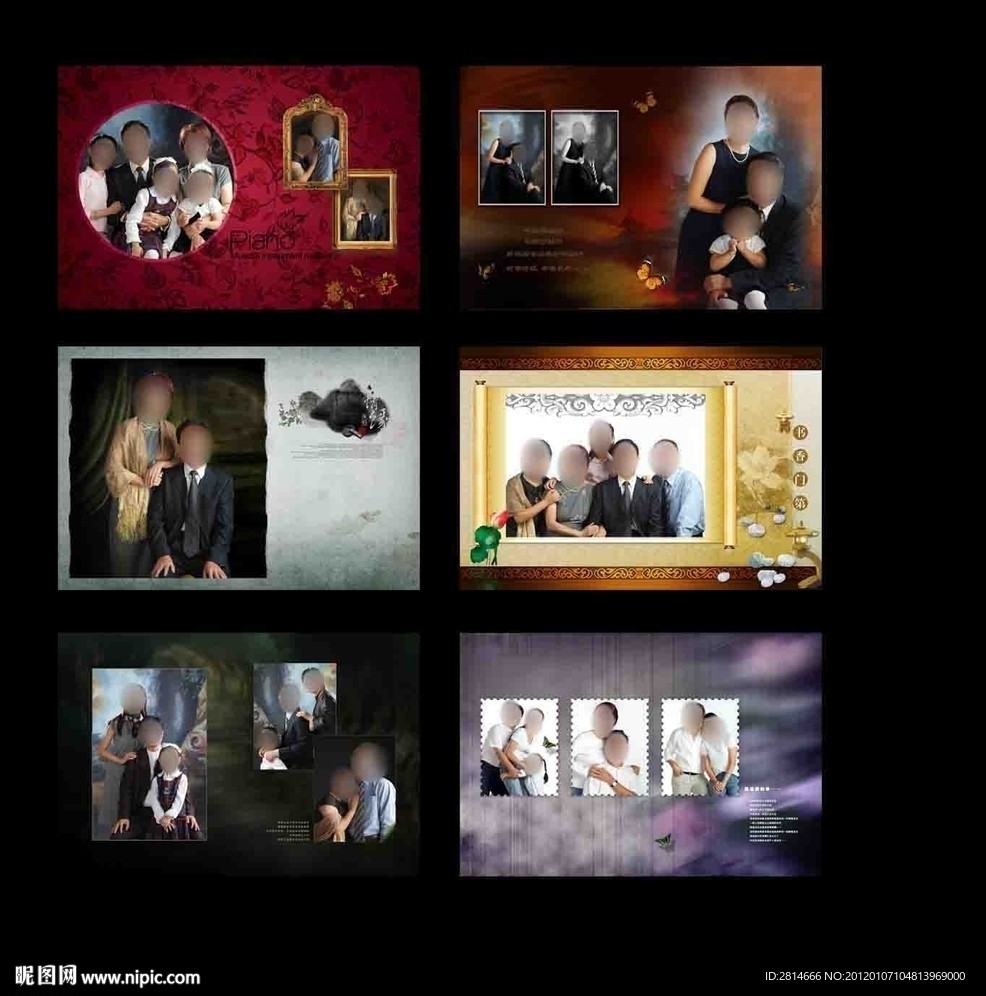 怀旧 老照片相册模版(模版内没有照片)