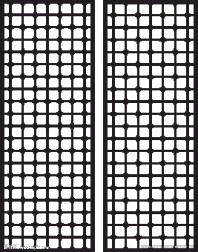 雕花隔断（AI打开为复合路径）