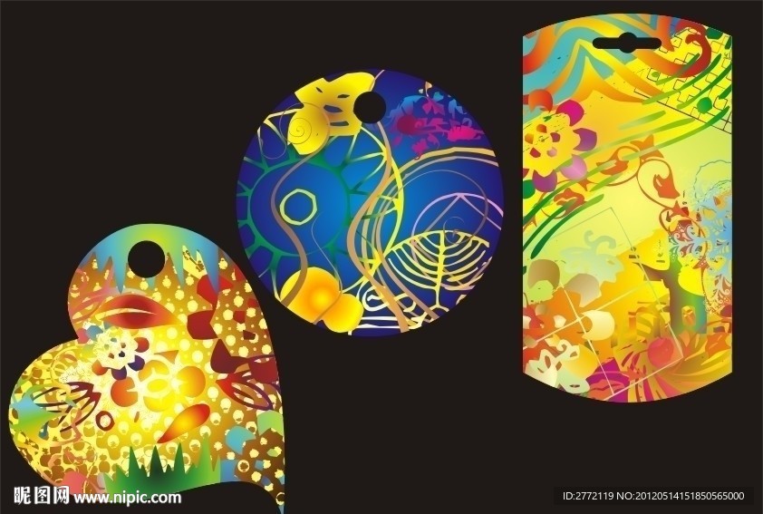 花般美丽 雅致吊牌