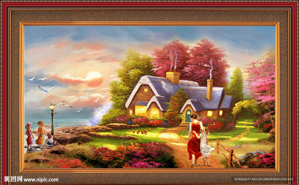 油画风景 漂亮的风景油画