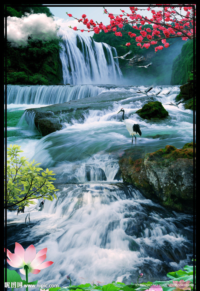 流水生财 酒店挂画