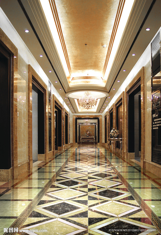 过道走廊铺贴效果图