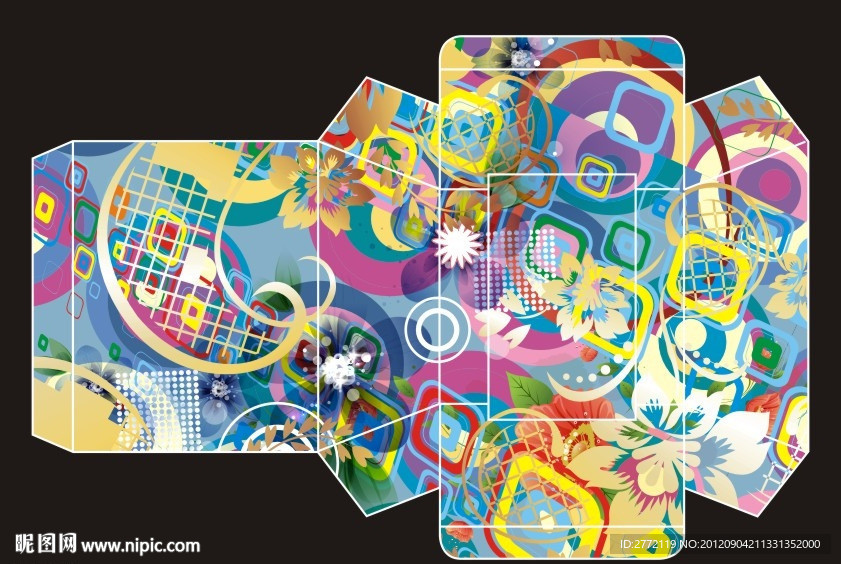 花圆点 特别盒形