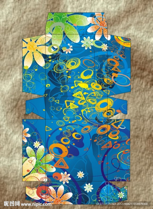 深海蓝花俏 精品盒