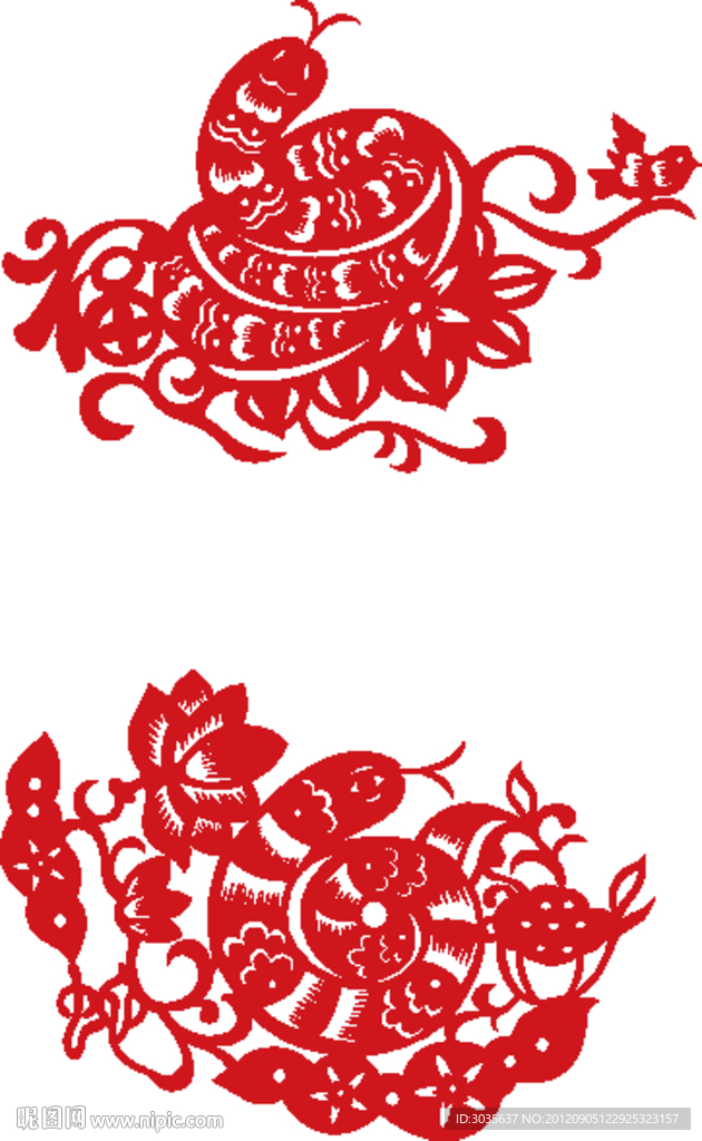 蛇年剪纸