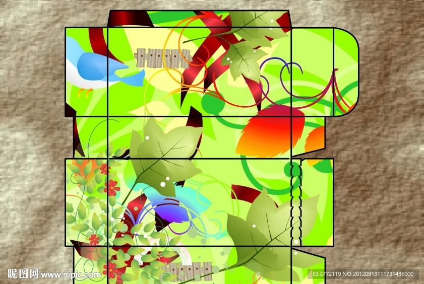 青翠叶绿 异形盒