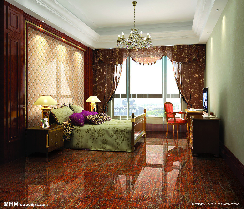 卧室瓷砖铺贴分层图