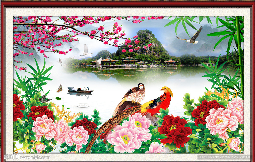 花开富贵 风景画