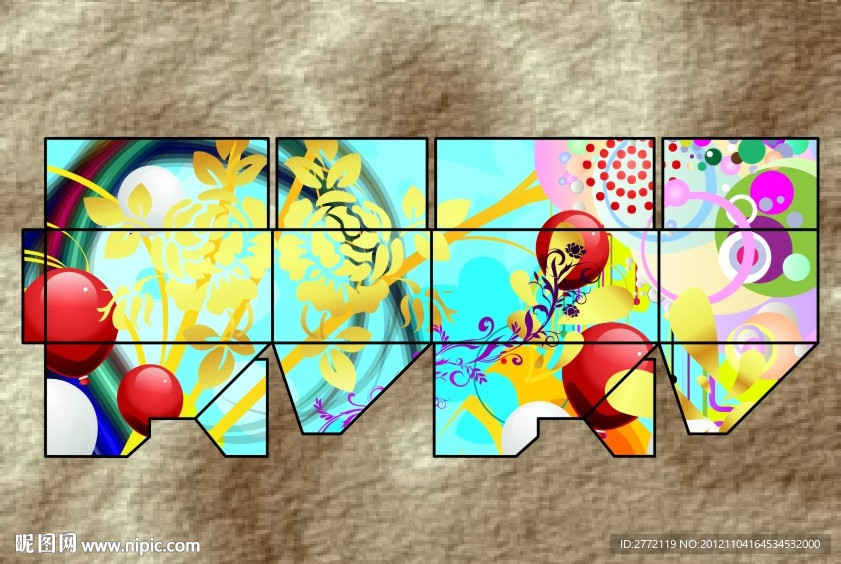 圆球蓝雪花 特别盒形