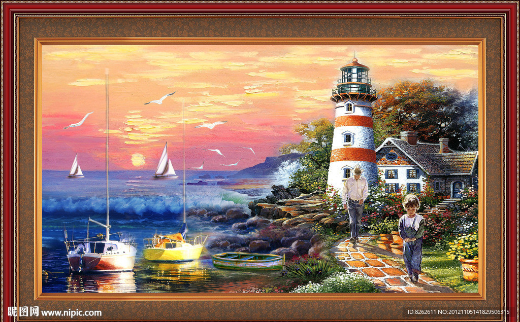 油画 地中海油画