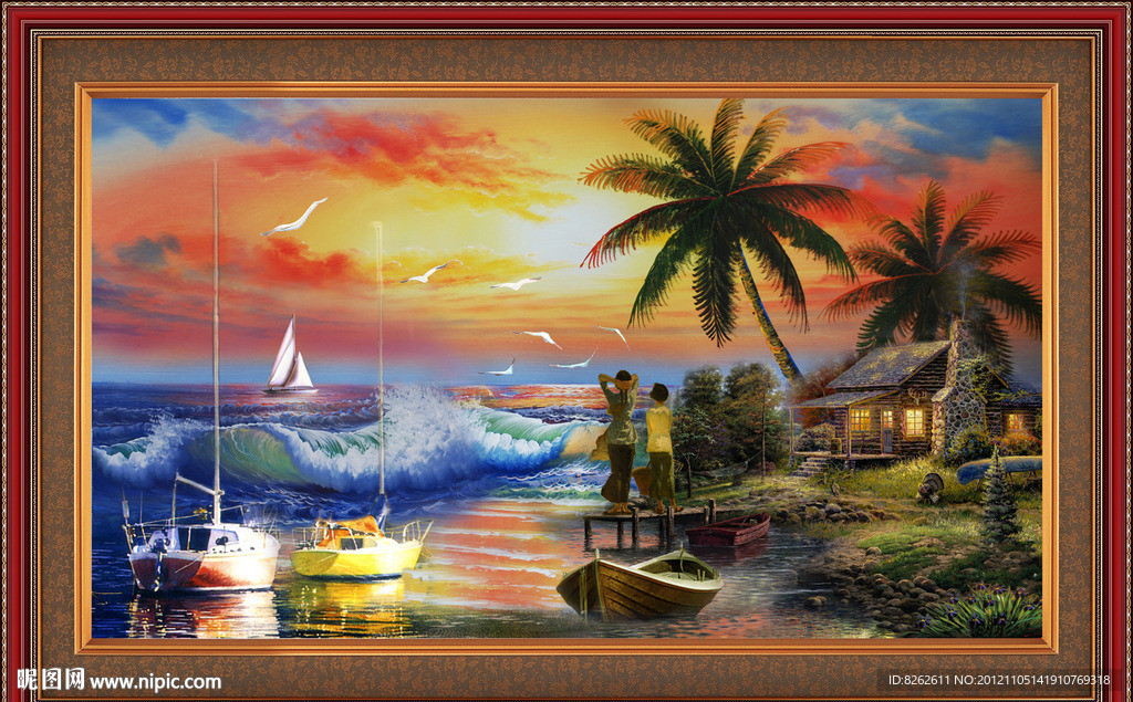 油画 地中海油画