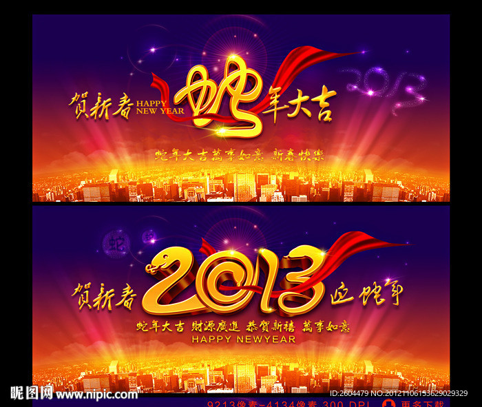 蛇年 2013 年会展板