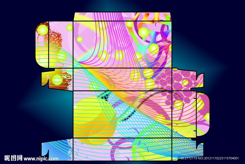 彩带花式 包装盒