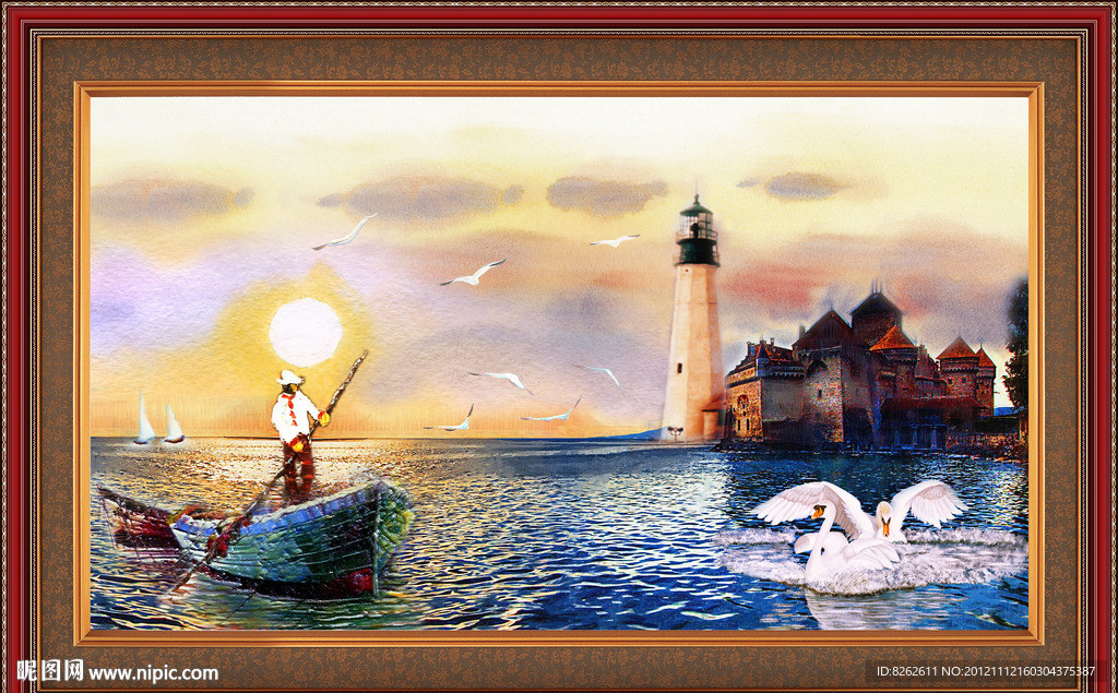 油画 地中海油画