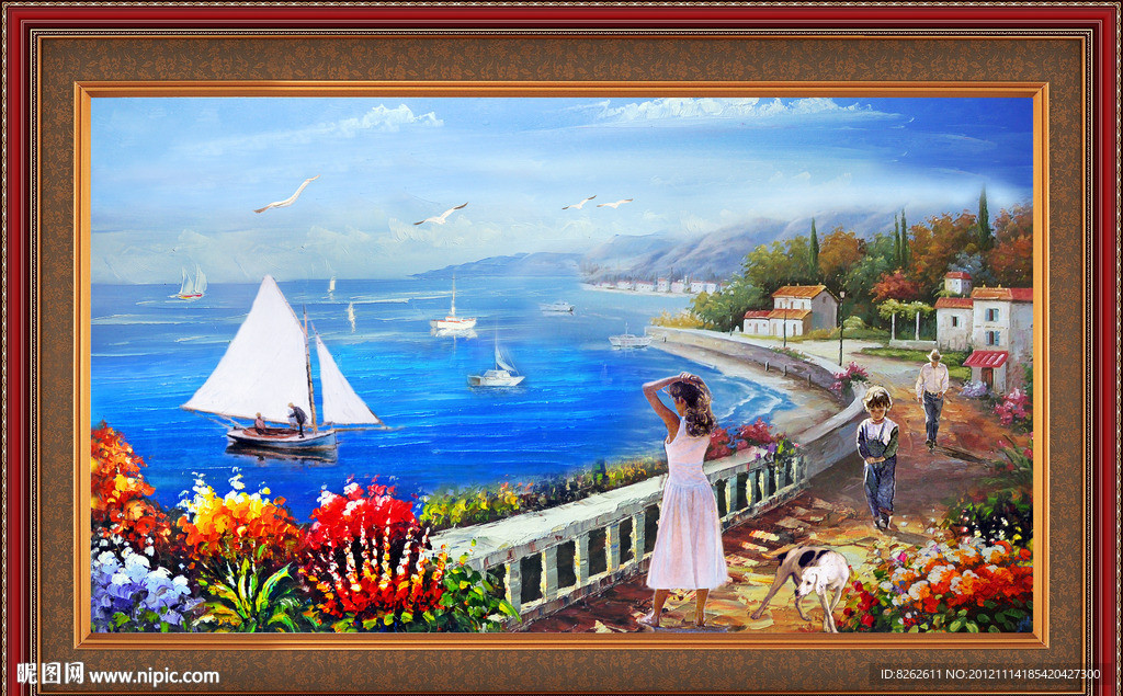 油画 地中海油画