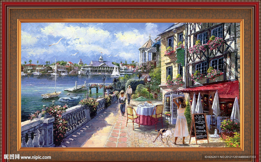 油画 地中海油画