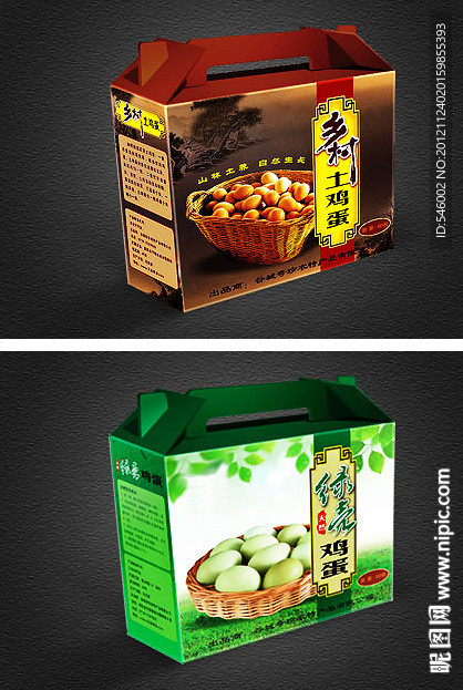 土鸡蛋包装 （平面图）