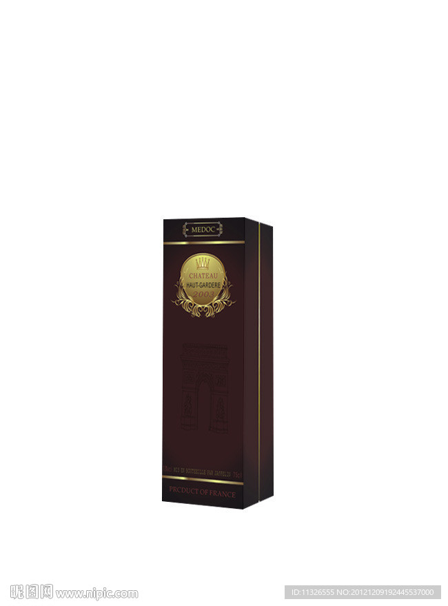 红酒盒 红酒礼盒 （平面图）