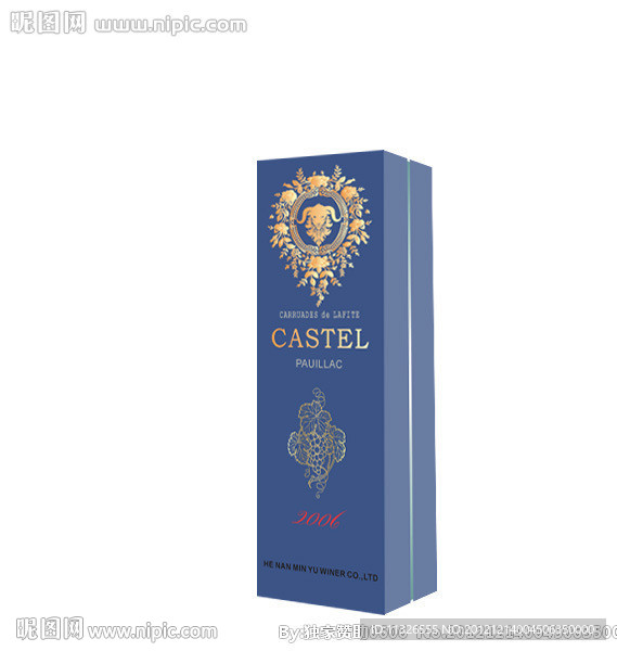 红酒盒 葡萄酒盒 （平面图）