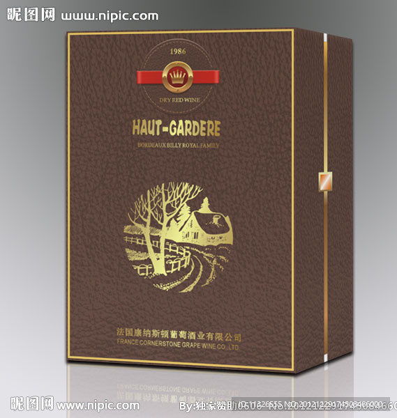 红酒双支礼盒 （平面图）图片