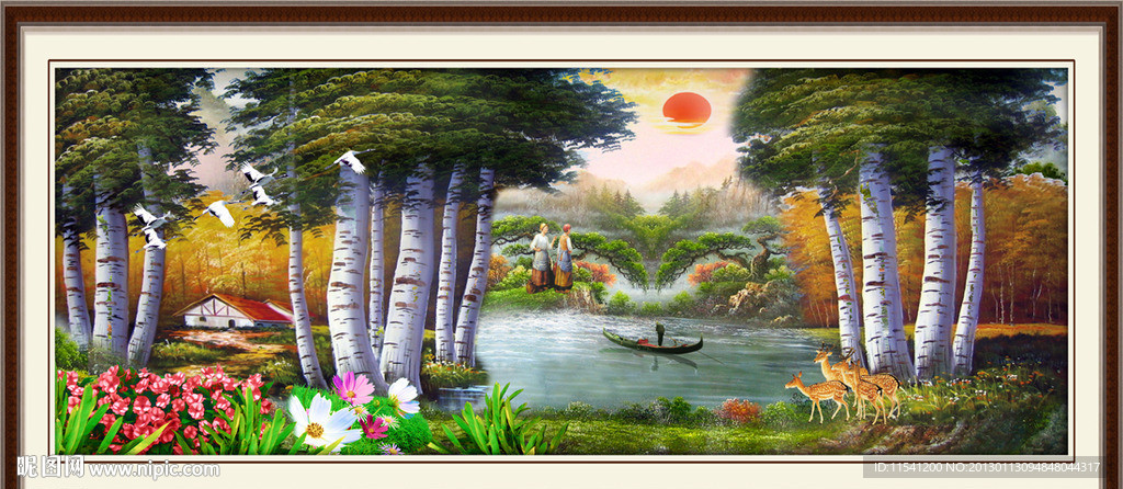 油画 漂亮的油画