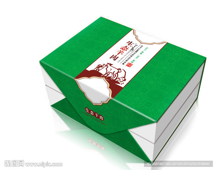 羊肉包装 礼品包装（展开图）