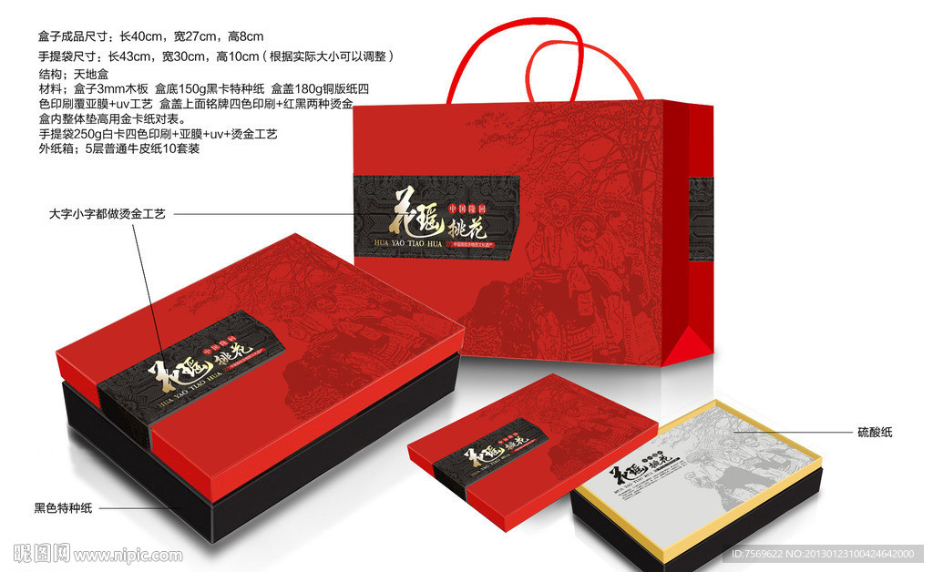 高档包装盒 （平面图）