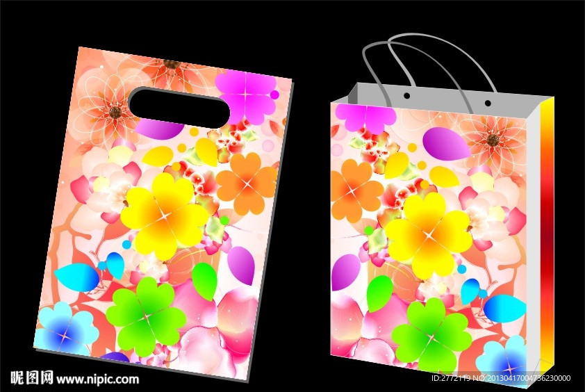缤纷七色花 礼品袋