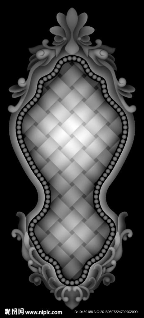 欧式实木编制带门花