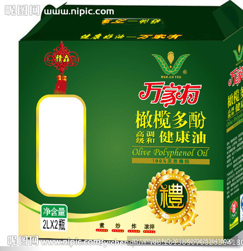 万家有橄榄油礼盒装 （平面图）