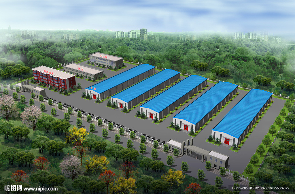 厂房鸟瞰 厂区鸟瞰