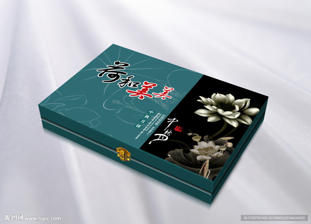 高档月饼包装 平面图