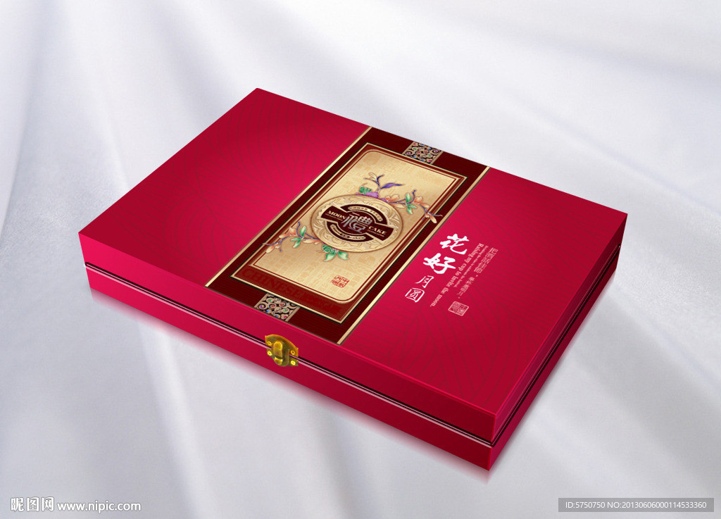 高档月饼包装 平面图