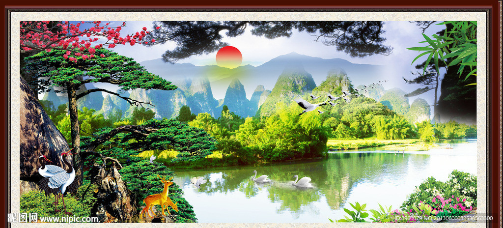 桂林山水 风景画